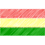 Bolivia Flag Linear Favicon 