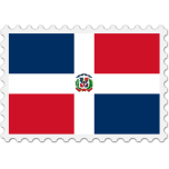 Dominican Republic Flag Stamp Favicon 