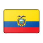 Ecuador Flag Bevelled Favicon 