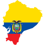 Ecuador Flag Map Favicon 