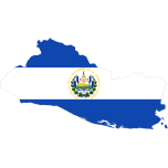El Salvador Map Flag Favicon 