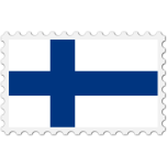 Finland Flag Stamp Favicon 