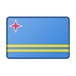 Flag Of Aruba Bevelled Favicon 