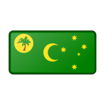 Flag Of Cocos Island Bevelled Favicon 