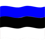Flag Of Estonia Wave Favicon 