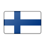 Flag Of Finland Bevelled Favicon 