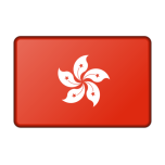 Flag Of Hong Kong Bevelled Favicon 
