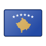 Flag Of Kosovo Bevelled Favicon 