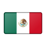 Flag Of Mexico Bevelled Favicon 