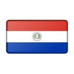 Flag Of Paraguay Bevelled Favicon 