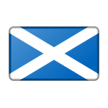 Flag Of Scotland Bevelled Favicon 