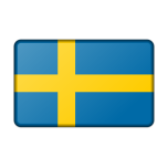 Flag Of Sweden Bevelled Favicon 