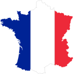 France Flag Map Favicon 