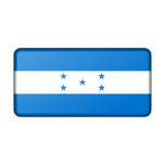 Honduras Flag Bevelled Favicon 