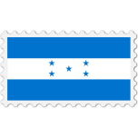Honduras Flag Stamp Favicon 