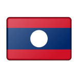 Laos Flag Bevelled Favicon 