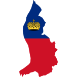 Liechtenstein Map Flag Favicon 