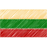Lithuania Flag Linear Favicon 