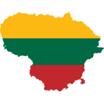 Lithuania Map Flag Favicon 