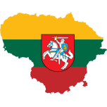Lithuania Map Flag With Coat Of Arms Favicon 