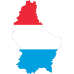 Luxembourg Map Flag With Stroke Favicon 