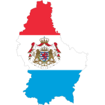 Luxembourg Map Flag With Stroke And Coat Of Arms Favicon 