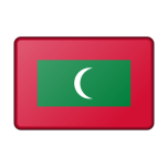 Maldives Flag Bevelled Favicon 