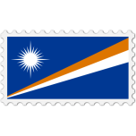 Marshall Islands Flag Stamp Favicon 