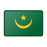 Mauritania Flag Bevelled Favicon 