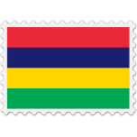 Mauritius Flag Stamp Favicon 