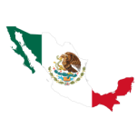 Mexico Flag Map Favicon 