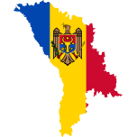 Moldova Map Flag Favicon 