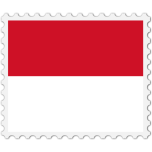 Monaco Flag Stamp Favicon 