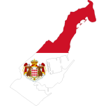 Monaco Map Flag With Coat Of Arms Favicon 