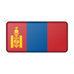 Mongolia Flag Bevelled Favicon 
