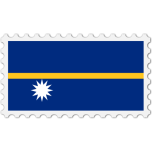 Nauru Flag Stamp Favicon 