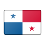Panama Flag Bevelled Favicon 