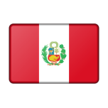 Peru Flag Bevelled Favicon 