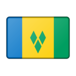 Saint Vincent And The Grenadines Flag Bevelled Favicon 