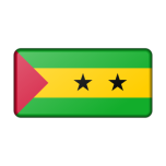 Sao Tome And Principe Flag Bevelled Favicon 