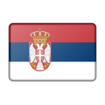 Serbia Flag Bevelled Favicon 