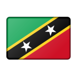 St Kitts And Nevis Flag Bevelled Favicon 