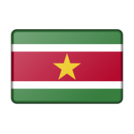 Suriname Flag Bevelled Favicon 