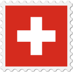 Switzerland Flag Stamp Favicon 