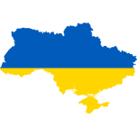 Ukraine Flag Map Favicon 