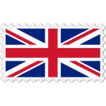 United Kingdom Flag Stamp Favicon 