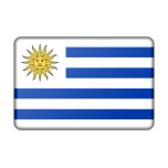 Uruguay Flag Bevelled Favicon 