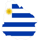 Uruguay Map Flag Favicon 
