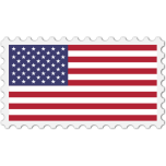 Usa Flag Stamp Favicon 