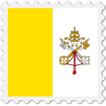 Vatican City Flag Stamp Favicon 